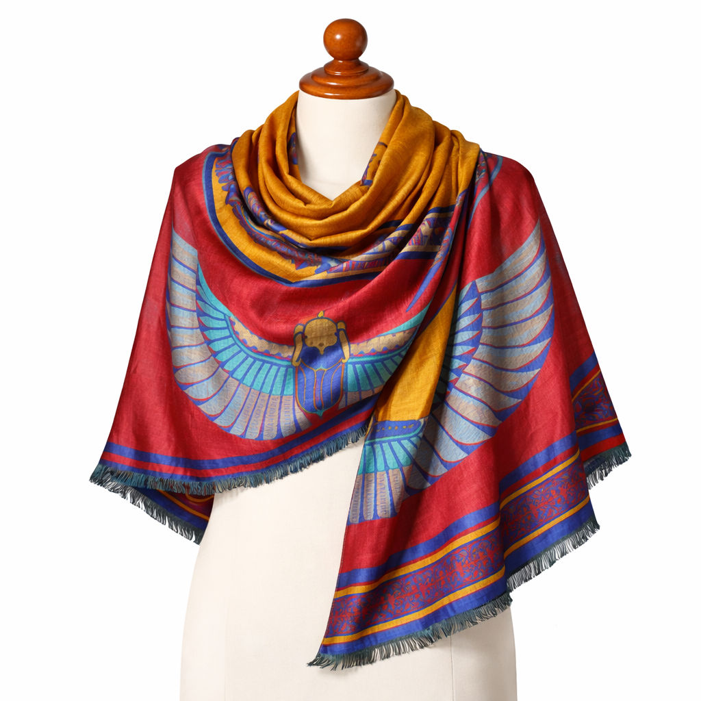 Isis & Heiroglyphs Modal Scarf